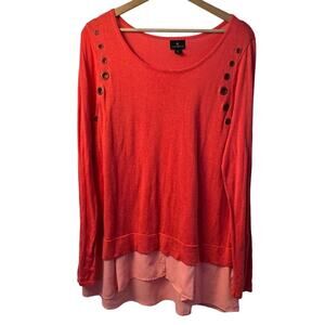 Worthington Two Toned Pink XL Sweater